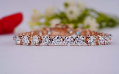 Impressive 23.00 CTW Lab-Grown Round Diamond Bracelet, IGI Certified - The Sparkling Squirrels & Co. 