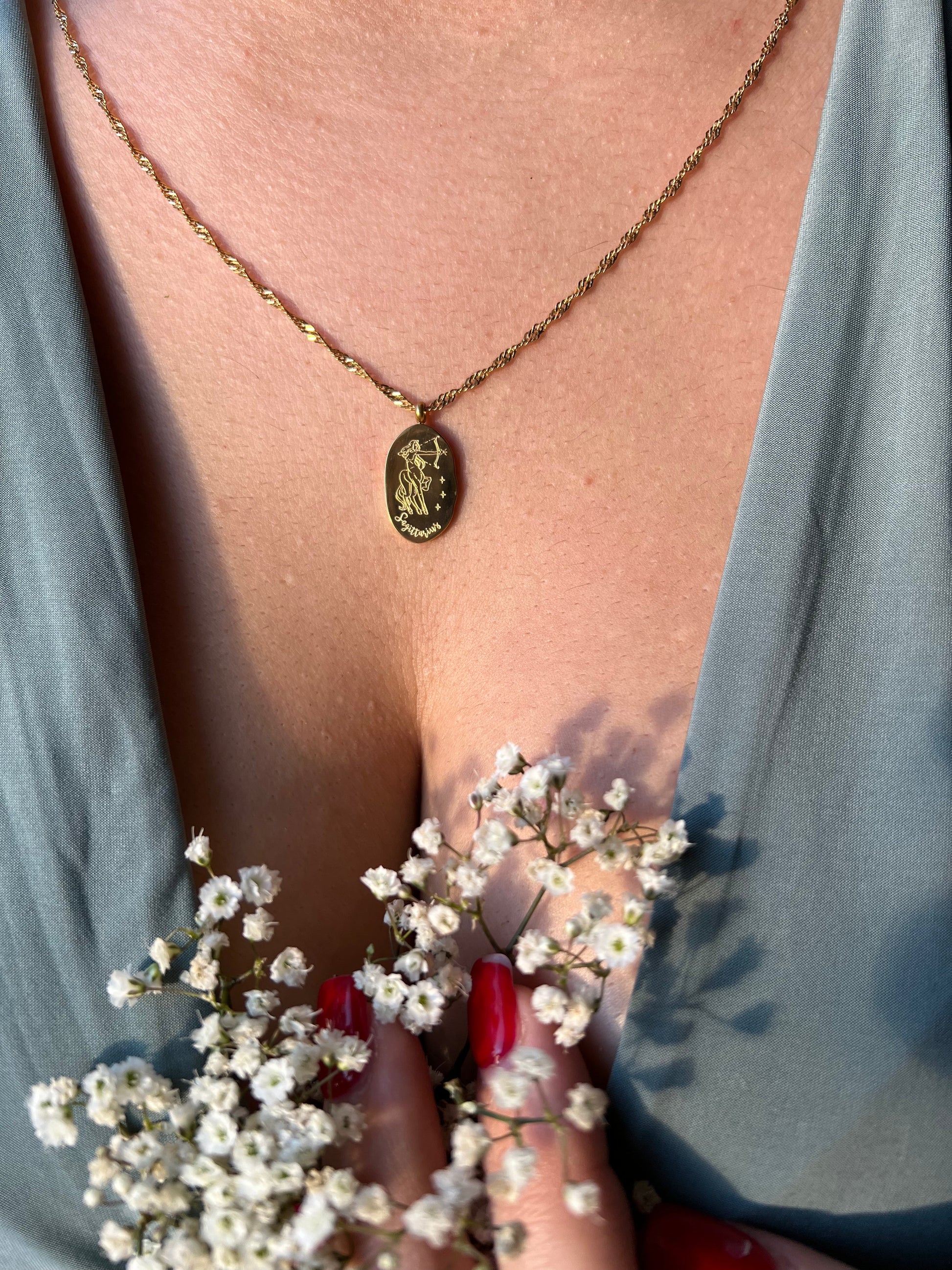 Dainty Zodiac Necklace - 18K Gold Filled