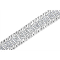 14K White Gold 5.0 Cttw Round Brilliant Cut Diamond 7