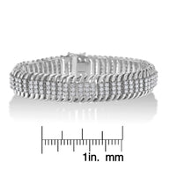 14K White Gold 5.0 Cttw Round Brilliant Cut Diamond 7