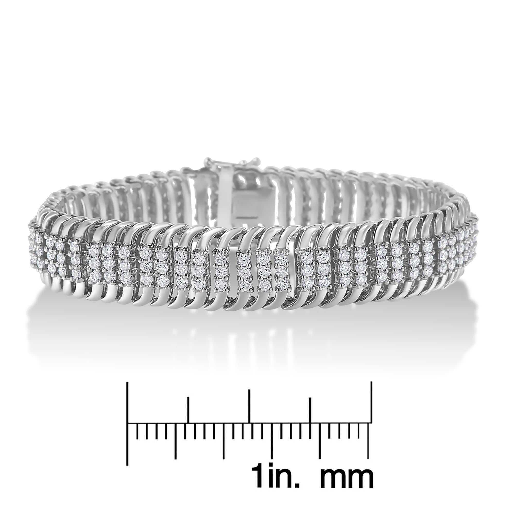 14K White Gold 5.0 Cttw Round Brilliant Cut Diamond 7