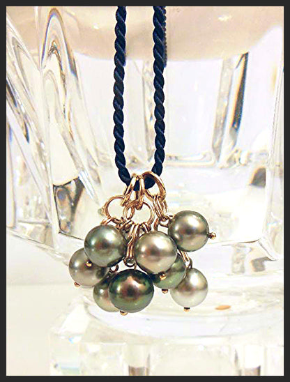 Tahitian Pearl Mega Set-Round-Multi Color-Interchangeable Necklace/Bracelet, Earrings/Pendant-9