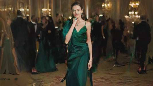 The Enchanted Regalia of Elarion™ – 18K Gold & Zambian Emerald Royal Diamond Jewelry Set