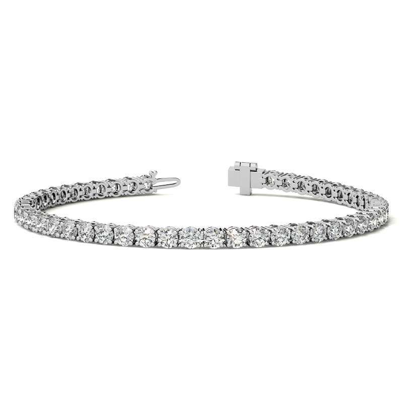 Elven Dominion Diamond Bracelet 8.5 CTW tennis bracelet in white and yellow gold with AGI certified diamonds