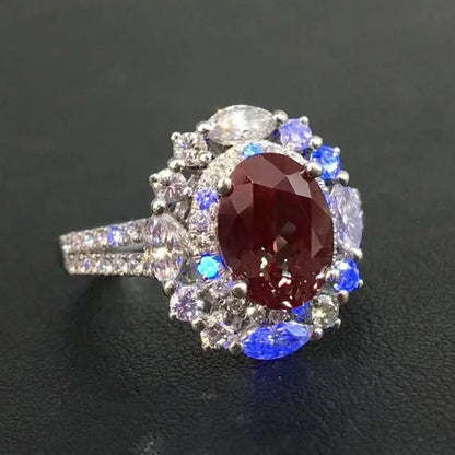 SGARIT GIA CERTIFICATED Precious Rare Gem Ring Jewelry PT900 Real Gold 2.12ct Natural Gemstone Chrysoberyl Alexandrite Ring - The Sparkling Squirrels 