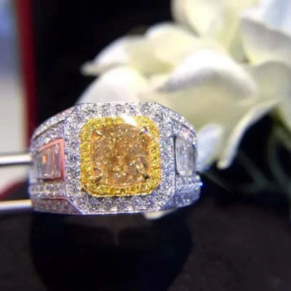 Natural Diamond 18K Gold Pure Gold Ring Beautiful Gemstone Ring Good Upscale Trendy Classic Party Fine Jewelry Hot Sell New 2025 - The Sparkling Squirrels & Co. 