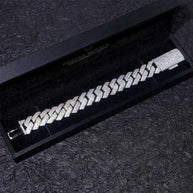 Diamond hair new cross-border hot-selling 18m4 row stone Cuban chain 5A zircon inlaid with European and American hip-hop men's b - The Sparkling Squirrels & Co. 