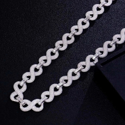 Provence custom 10K solid gold 15mm hip hop Cuban link chain necklace with iced out lab diamonds for men