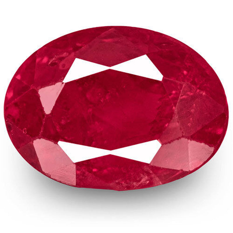 Oval natural untreated 2.23-carat Crimson Heart of the Underworld Flame ruby with fine color quality and SI2 clarity from Mogok.