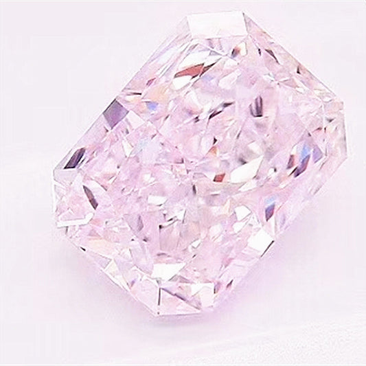 Luxury GIA faint pink 1.43ct VVS1 natural loose diamond with radiant cut and brilliance
