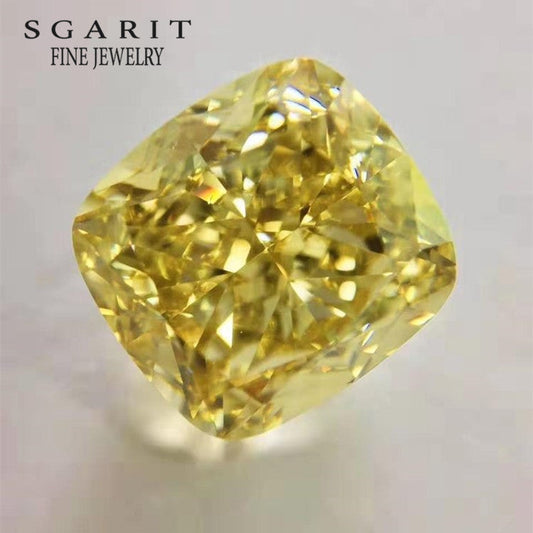 SGARIT high quality VS1 fancy deep brownish yellow 6.03ct natural cushion cut loose diamond certified for jewelry