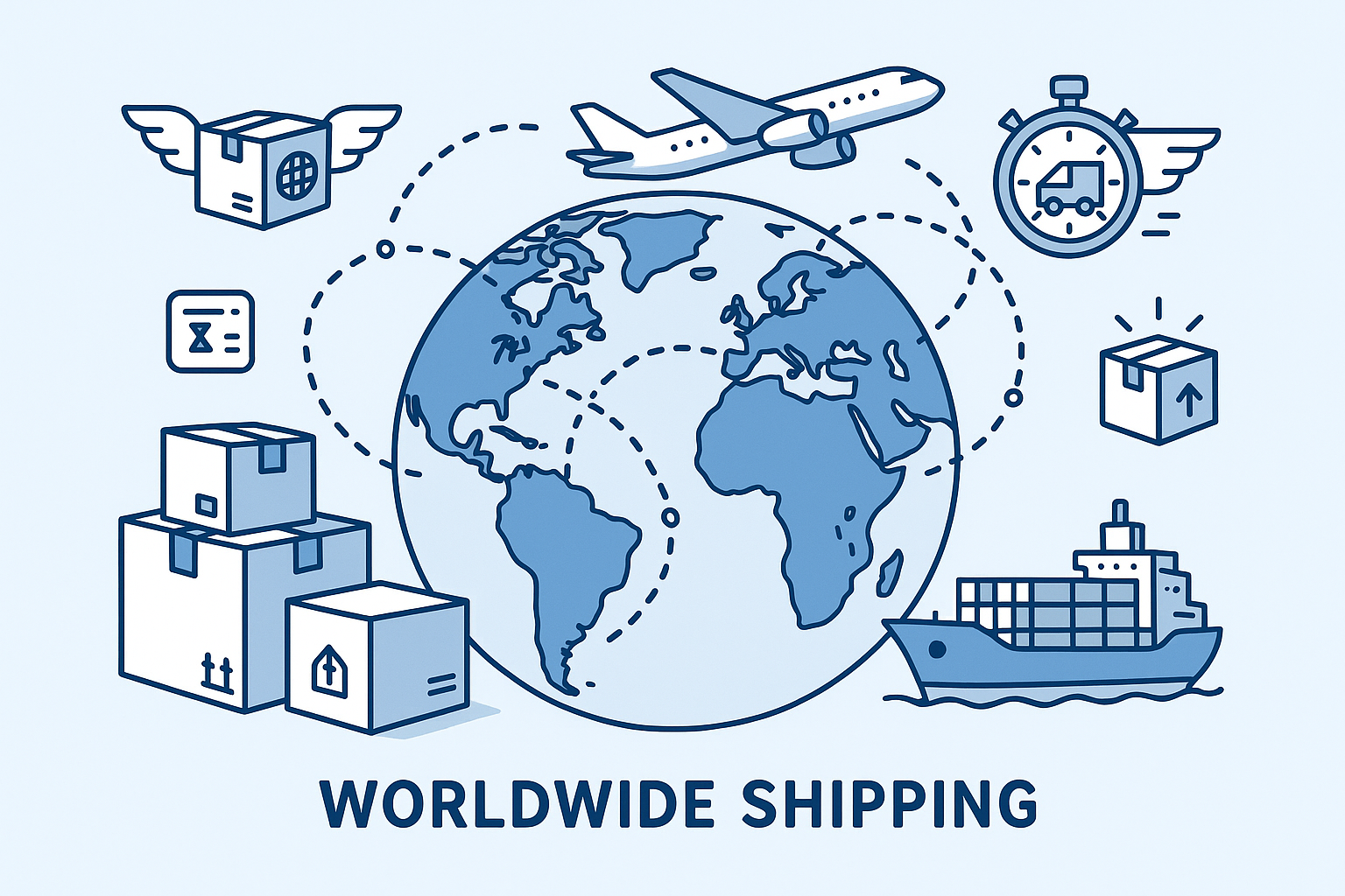 worldwide shipping